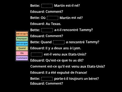 Les mots interrogatifs (3)