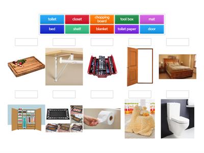 Objects in the house