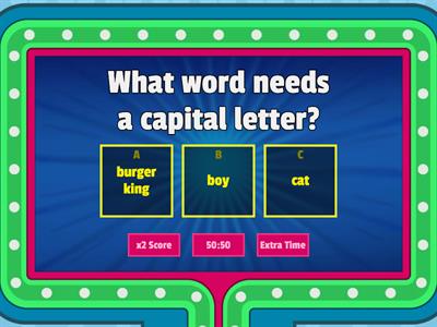 Capital Letters 4th class