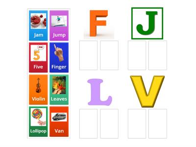 Sorting words (F / J / L / V)