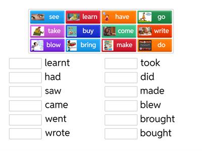 Неправильні дієслова. 3 клас