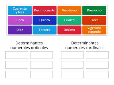 Determinantes numerales