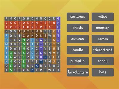 Wordsearch Halloween