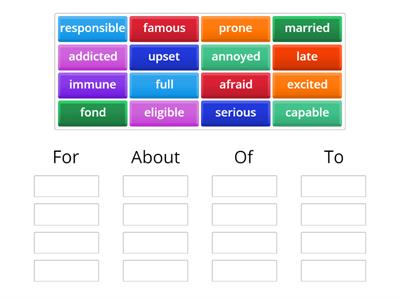 Dependent Prepositions CAE 1