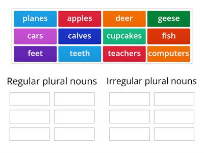 Regular and Irregular Plural Nouns