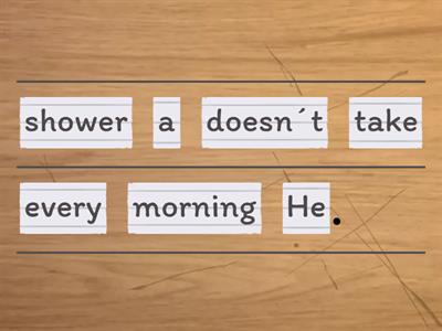 Present simple negative form