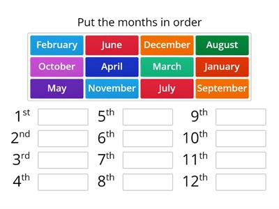 Months of the year