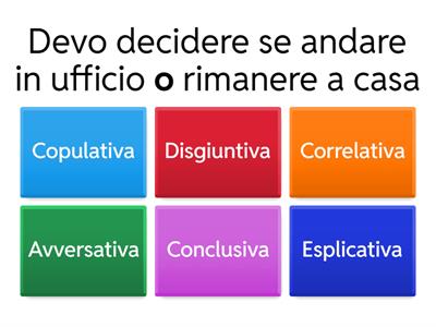 PROPOSIZIONI COORDINATE- PROPOSIZIONI PRINCIPALI