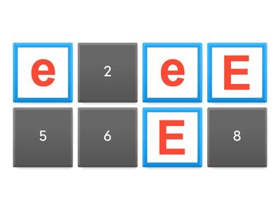 Знайдзі пару для літары_