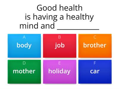 Health - Grade 6 - Emotions & Stress