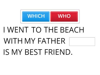 DEFINING AND NON-DEFINING RELATIVE CLAUSES