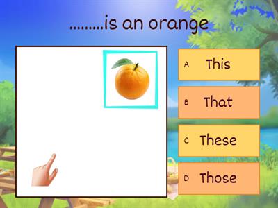 This/that/these/those