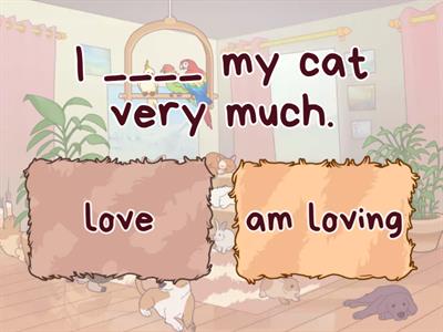 Present simple or continuous? (Stative verbs)