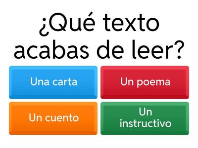 A partir del texto leído, responde: