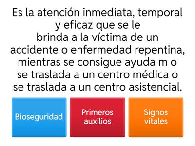 PRIMEROS AUXILIOS