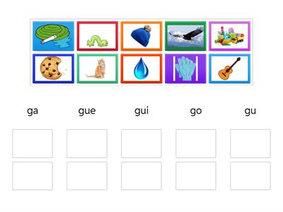 PALABRAS con ga, gue, gui, go, gu