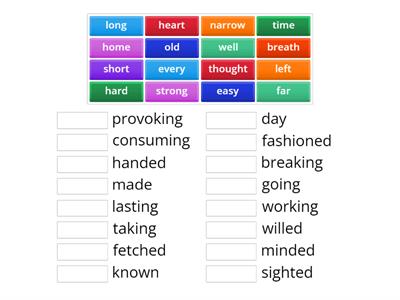 FCE Compound Adjectives 1