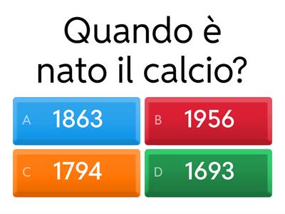 Quiz sul calcio