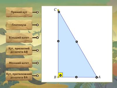 Елементи прямокутного трикутника