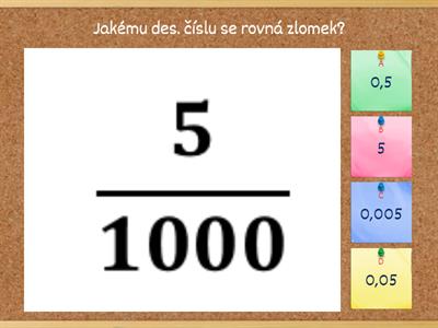 Zlomek jako desetinné číslo