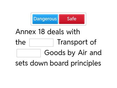 Dangerous goods