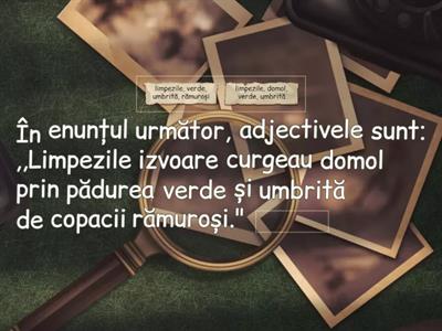 ADJECTIVUL - CLASA A V-A