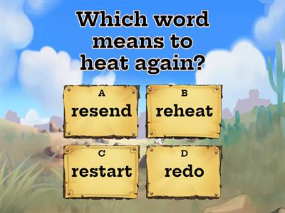 Prefix "RE" Quiz