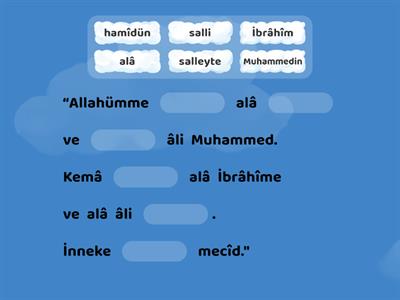 4.4.5. Bir Dua Tanıyorum: Salli ve Barik Duaları ve Anlamları