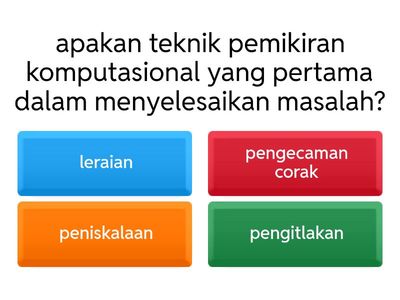 Soalan untuk orang agas (ASK Tingkatan 1)