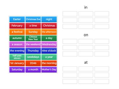 P.4 Prepositions of time