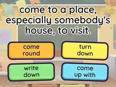 Quiz phrasal verbs unit 8