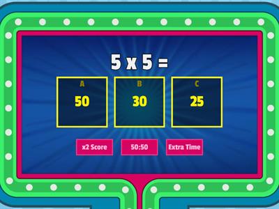 multiplication game show!