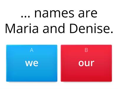 Personal Pronouns, Possessive Adjectives