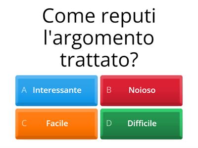 AUTOBIOGRAFIA COGNITIVA SULL'ATTIVITÀ SVOLTA