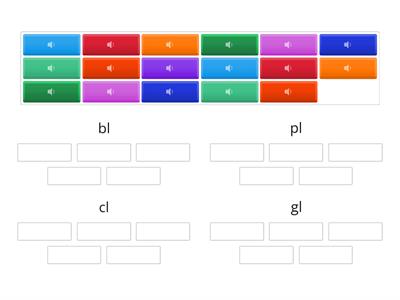 Super Fun 8- Phonics Fun 1 (bl, pl, cl, gl)-Sort