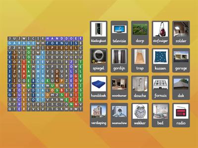 Woordzoeker PJM thema 6 wonen