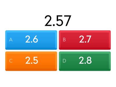 Round the numbers to  1 decimal place 