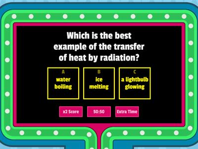 Thermal energy-conduction convection radiation