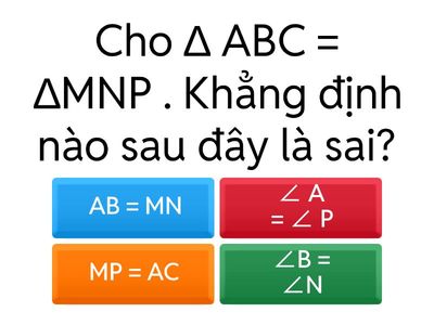 Toán 7: Hai Tam Giác Bằng Nhau