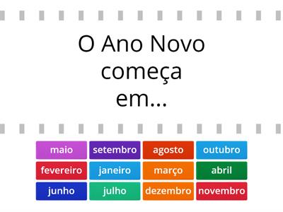 Os meses do ano (B1)