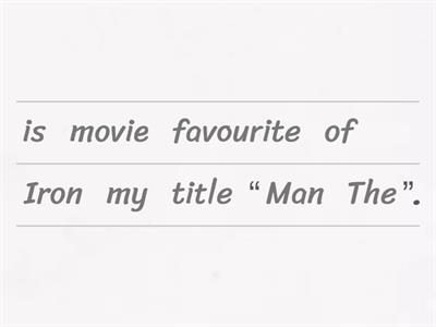 My favourite movie