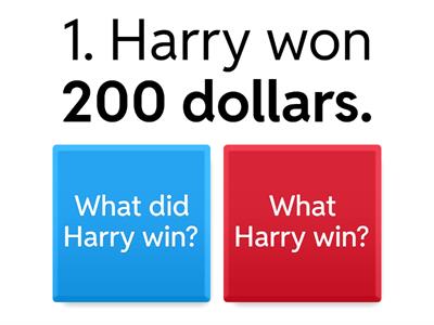 Object and Subject Questions 