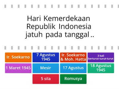 Kuiz Spesial untuk 17 Agustus 1』