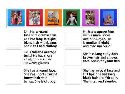 What does he/she look like? 2