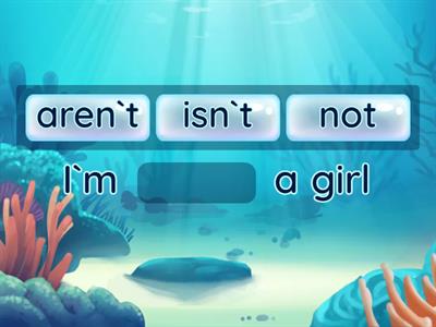 The verb "To be" negative short form