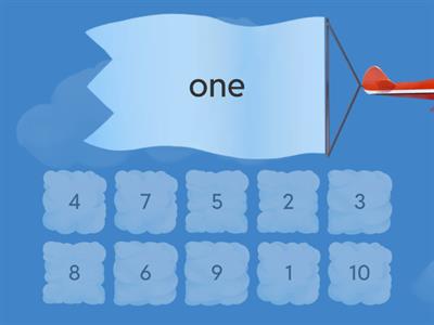 Word-Number match 1-10