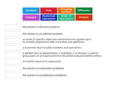 Writing and Interpreting Numerical Expressions