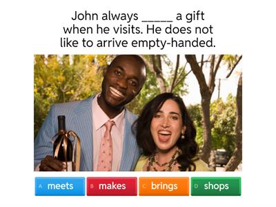 ESL Beginner 1, Verbs #3 FIB