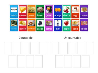 Countable/uncountable