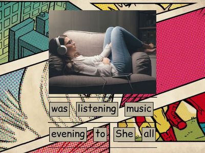 Past Continuous Affirmative sentences